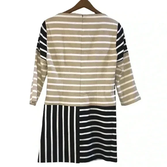 Anthropologie 4C Collective Striped Tunic Mini Dress Size 0 - Picture 2 of 7